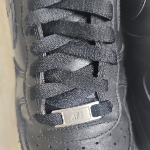Nike All-Black Air Force 1 '07 Sneakers - Picture 6 of 11